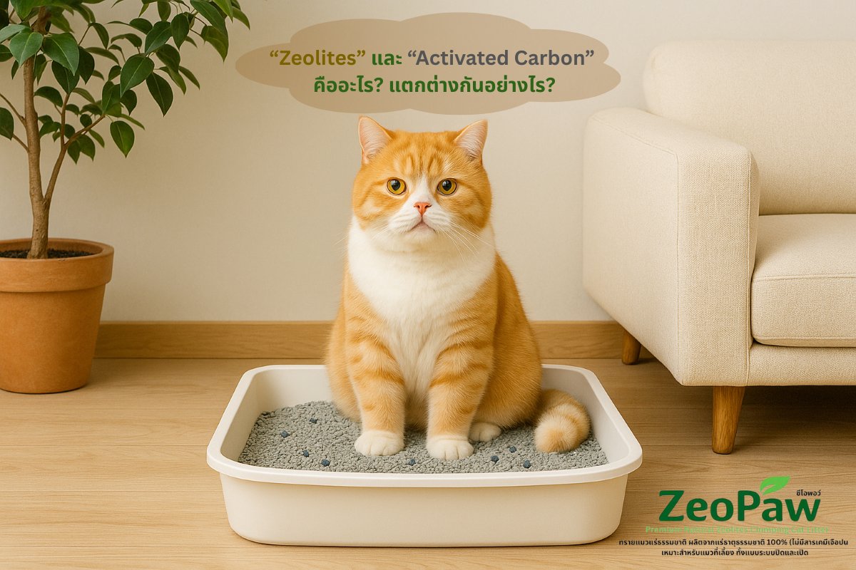 Zeolite vs Activated Carbon ทรายแมว ZeoPaw
